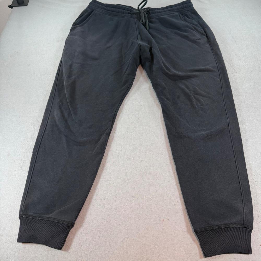 Hollister Black Fleece‎ Joggers Mens XL Drawstring Sweatpants Logo